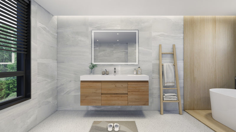 Moreno Bath FORTUNE60S Fortune 60" Floating Bathroom Vanity Set with Reinforced Acrylic Single Sink Top - view 6