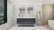 Moreno Bath FORTUNE72D Fortune 72" Floating Bathroom Vanity Set with Reinforced Acrylic Double Sink Top - view 6