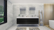 Moreno Bath FORTUNE84D Fortune 84" Floating Bathroom Vanity Set with Reinforced Acrylic Double Sink Top - view 3