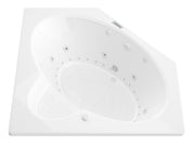 Atlantis Whirlpool 6060SDLX Sublime  60 in. x 60 in. Corner Air and Whirlpool Jetted Bathtub with Left Drain in White
