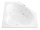 Atlantis Whirlpool 6060SDRX Sublime  60 in. x 60 in. Corner Air and Whirlpool Jetted Bathtub with Center Drain in White