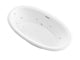 Atlantis Whirlpool 4270PDRX Petite 42 x 70  Oval Air and Whirlpool Jetted Bathtub with Right Drain in White