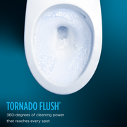 TOTO MW6263446CEFG#01 WASHLET+ Aimes One-Piece Elongated 1.28 GPF Toilet and WASHLET S5 Bidet Seat, Cotton White - view 7