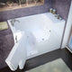 Meditub A2953WCALWD Wheel Chair Accessible 29 x 52 Left Drain White Whirlpool & Air Jetted Wheelchair Accessible Bathtub