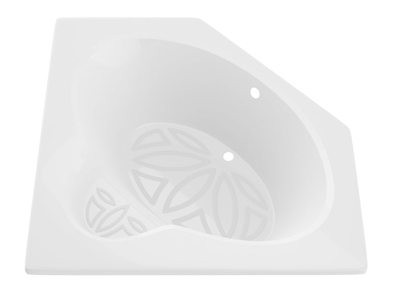 Atlantis Whirlpool 6060S Sublime 60 in. x 60 in. Corner Soaking Bathtub with Center Drain in White