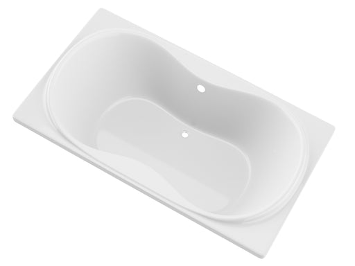 Atlantis Whirlpool 4272W Whisper 42 x 72 Rectangular Soaking Bathtub with Center Drain