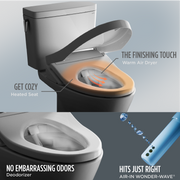 TOTO CWT4264726CMFG#MS WASHLET+ AP Wall-Hung Elongated Toilet with S7 Contemporary Bidet Seat and DuoFit In-Wall 0.9 and 1.28 GPF Dual-Flush Tank System, Matte Silver - view 8