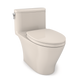 TOTO MS642124CEFG#12 Nexus One-Piece Elongated 1.28 GPF Universal Height Toilet with CEFIONTECT and SS124 SoftClose Seat, WASHLET+ Ready, Sedona Beige