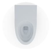 TOTO CT8551CUMFG#01 NEOREST Dual Flush 1.0 or 0.8 GPF Elongated Toilet Bowl for AS, Cotton White - view 6