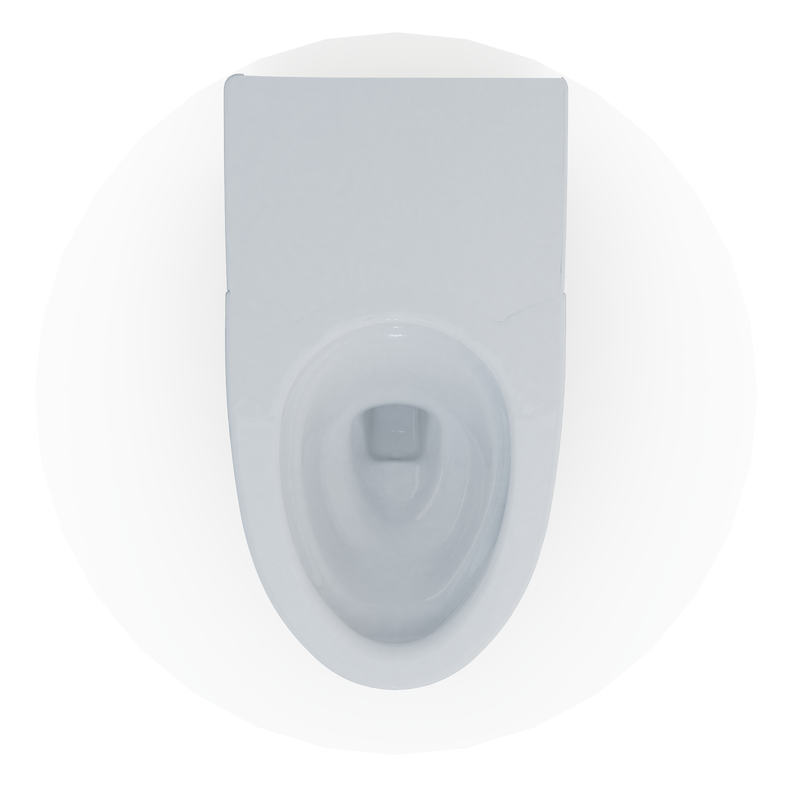 TOTO CT8551CUMFG#01 NEOREST Dual Flush 1.0 or 0.8 GPF Elongated Toilet Bowl for AS, Cotton White - view 6