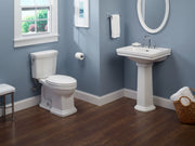 TOTO CST404CEFG#01 Promenade II Two-Piece Elongated 1.28 GPF Universal Height Toilet with CEFIONTECT, Cotton White - view 4