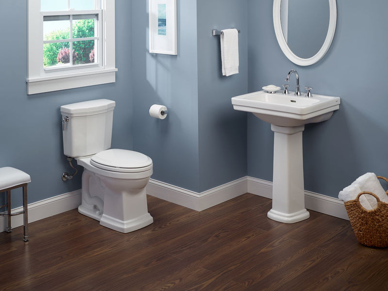 TOTO CST404CEFG#01 Promenade II Two-Piece Elongated 1.28 GPF Universal Height Toilet with CEFIONTECT, Cotton White - view 4
