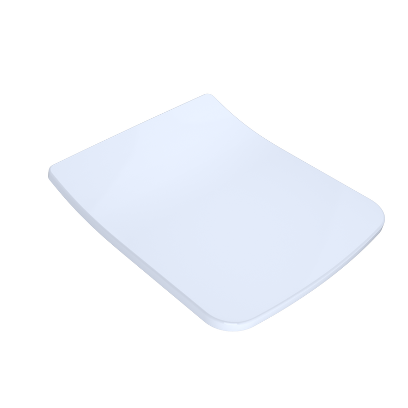 TOTO SS249R#01 SoftClose Slim Square Seat and Lid for SP Wall-Hung Toilet, Cotton White