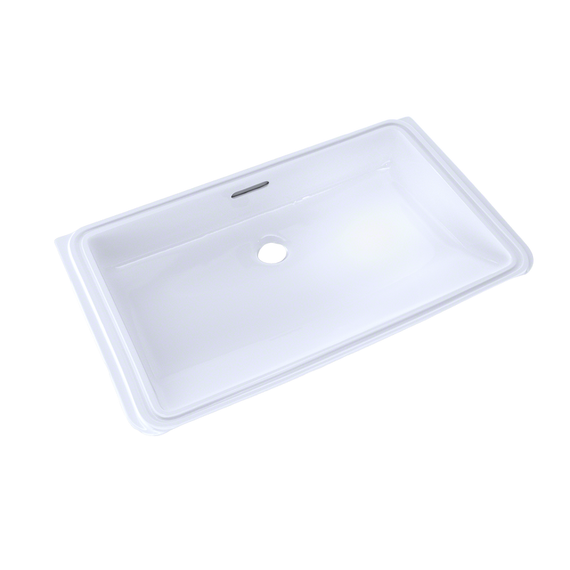 TOTO LT191G#01 Rectangular Undermount Bathroom Sink with CEFIONTECT, Cotton White