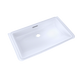 TOTO LT191G#01 Rectangular Undermount Bathroom Sink with CEFIONTECT, Cotton White