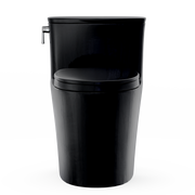 TOTO MS686124CUF#51 Aurora 1G One-Piece Elongated 1.0 GPF WASHLET+ and Auto Flush Ready Universal Height Toilet with SS124 SoftClose Seat, Ebony - view 5
