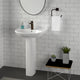 Grafton 100 Vitreous China Pedestal Sink