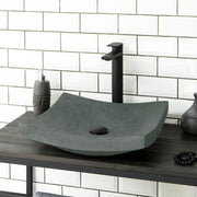 Gresham Square Cast Concrete Vessel Sink - Copper Green