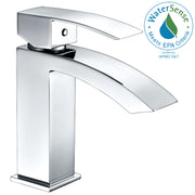 Anzzi Revere Series Single Hole Single-Handle Low-Arc Bathroom Faucet in Polished Chrome