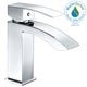 Anzzi Revere Series Single Hole Single-Handle Low-Arc Bathroom Faucet in Polished Chrome