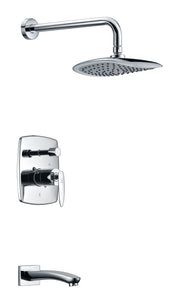 Anzzi Tempo Series 1-Handle 1-Spray Tub and Shower Faucet in Polished Chrome