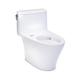 TOTO CST642CUFGAT40#01 Nexus 1G One-Piece Elongated 1.0 GPF WASHLET+ and Auto Flush Ready Universal Height Toilet with CEFIONTECT, Cotton White