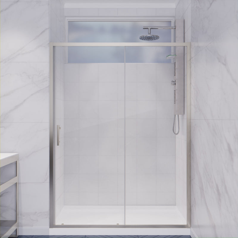 Anzzi SD-AZ052-01CH Halberd Series 47 to 48 in. x 72 in. Sliding Framed Shower Door in Polished Chrome with Tsunami - view 5