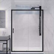 Anzzi SD-AZ052-01CH Halberd Series 47 to 48 in. x 72 in. Sliding Framed Shower Door in Polished Chrome with Tsunami - view 7