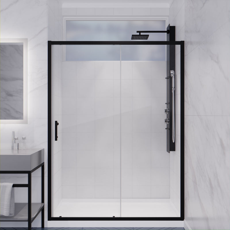 Anzzi SD-AZ052-01CH Halberd Series 47 to 48 in. x 72 in. Sliding Framed Shower Door in Polished Chrome with Tsunami - view 7
