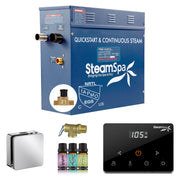 SteamSpa Oasis Series Generator Square Wireless Auto Drain - Chrome