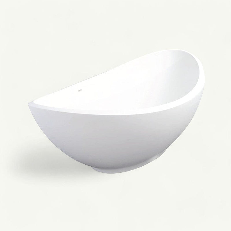 Magnus 136326 Hartland Solid Surface Stone Resin Freestanding Bathtub