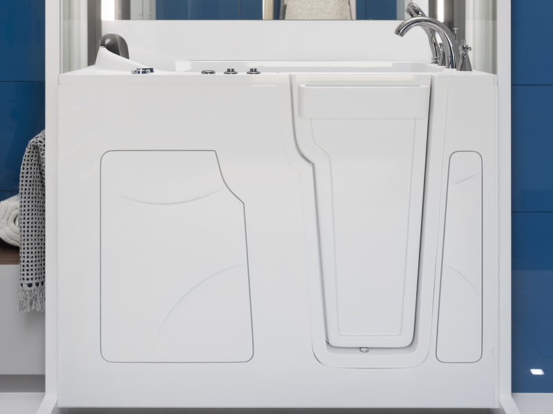 Meditub 2853RWH Celeste Series 53 - 60 in x 28 in. Right Drain Whirlpool Jetted Walk-in Tub in White lifestyle