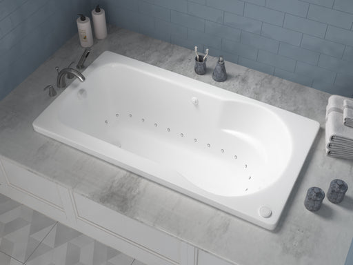 Atlantis Whirlpool 3260ZAL Zepher 32 x 60 Rectangular Air Jetted Bathtub with Left Drain - view 2