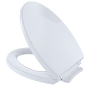 TOTO SS114#01 SoftClose Slow Close Elongated Toilet Seat and Lid, Cotton White