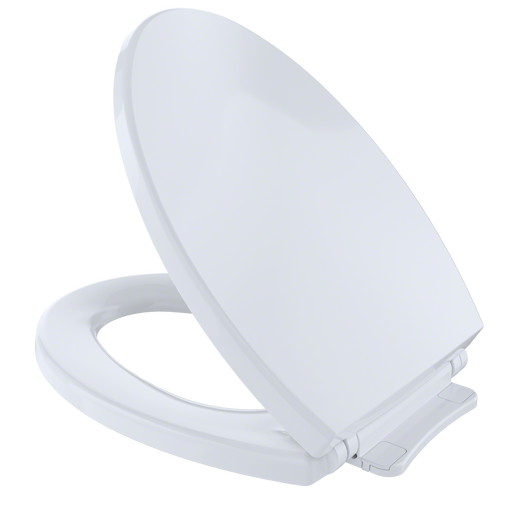 TOTO SS114#01 SoftClose Slow Close Elongated Toilet Seat and Lid, Cotton White