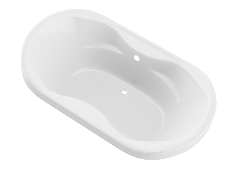 Atlantis Whirlpool 4170I Indulgence 41 x 71 Oval Soaking Bathtub with Center Drain in White