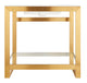 Anzzi Console Sink Frame with Tempered Glass Panel in Brushed Gold