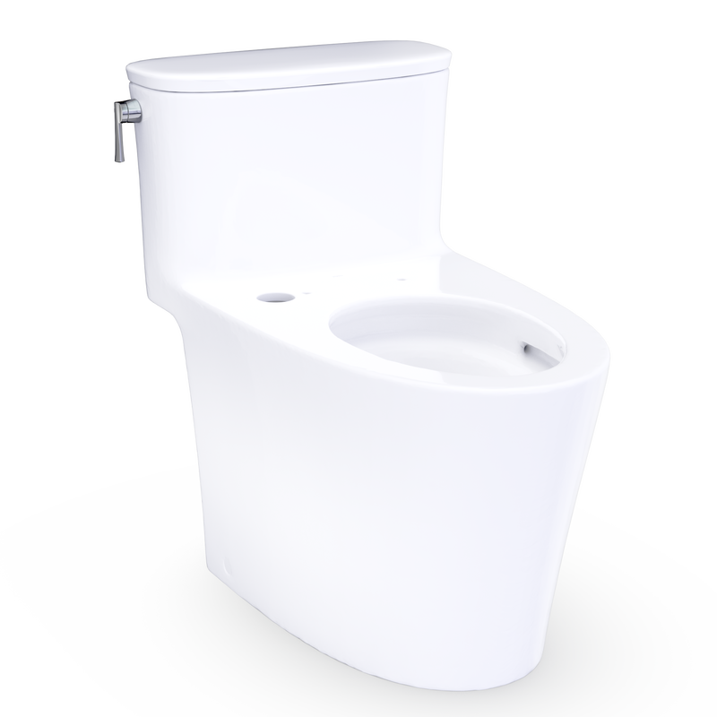 TOTO CST686CUFGAT40#01 Aurora 1G One-Piece Elongated 1.0 GPF WASHLET+ and Auto Flush Ready Universal Height Toilet with CEFIONTECT, Cotton White