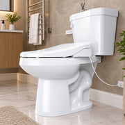 Anzzi TL-AZEB106UWH Electric Bidet Seat with Heated Seat, Warm Water, Rear and Lady Wash, Air Dryer, Self Cleaning Nozzl