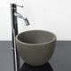 Humboldt Round Cast Concrete Vessel Sink - Dark Grey