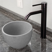 Humboldt Round Cast Concrete Vessel Sink - Light Grey