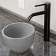 Humboldt Round Cast Concrete Vessel Sink - Light Grey