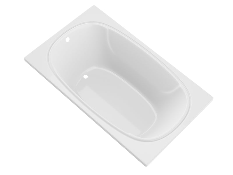 Atlantis Whirlpool 4872C Charleston 48 x 72 Rectangular Soaking Bathtub with Reversible Drain