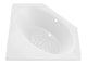 Atlantis Whirlpool 6060V Venus 60 in. x 60 in. Corner Soaking Bathtub with Center Drain in White