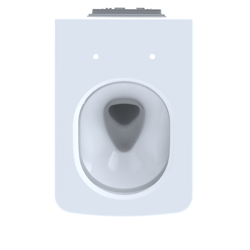 TOTO CT449CFG#01 SP Wall-Hung Contemporary Square-Shape Dual Flush 1.28 and 0.9 GPF Toilet with CEFIONTECT - view 5