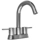 Anzzi L-AZ300CH Remnants 4 in. Centerset 2-Handle High-Arc Bathroom Sink Faucet in Chrome