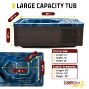 K-Plunge Borealis All-in-One Cold Plunge and Hot Tub with Built-in Chiller