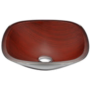 Anzzi LS-AZ066 Cansa Series Deco-Glass Vessel Sink in Rich Timber