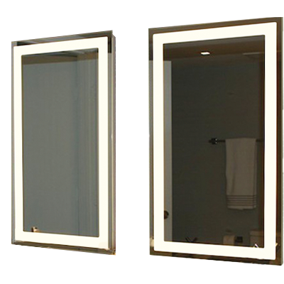 Afina IL-2430-R Illume 24" W x 30" H Rectangular LED Backlit Bathroom Mirror with Bluetooth, Auto-Defogger and Touch Dimmer - view 2
