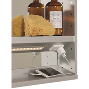 Afina I-SD2436-P Illume 24" W x 36" H Recessed LED Backlit Medicine Cabinet with Inside Outlets and Night Light - view 3
